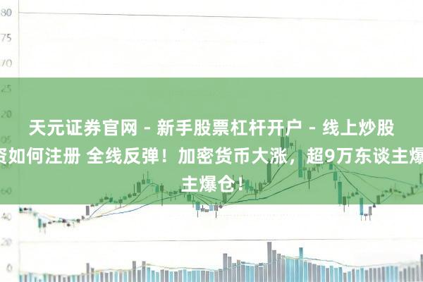 天元证券官网 - 新手股票杠杆开户 - 线上炒股配资如何注册 全线反弹！加密货币大涨，超9万东谈主爆仓！
