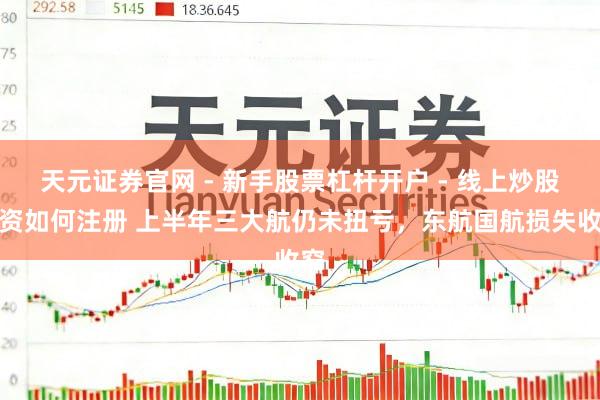 天元证券官网 - 新手股票杠杆开户 - 线上炒股配资如何注册 上半年三大航仍未扭亏，东航国航损失收窄
