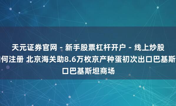 天元证券官网 - 新手股票杠杆开户 - 线上炒股配资如何注册 北京海关助8.6万枚京产种蛋初次出口巴基斯坦商场