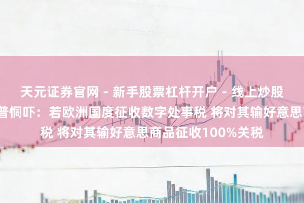 天元证券官网 - 新手股票杠杆开户 - 线上炒股配资如何注册 特朗普恫吓：若欧洲国度征收数字处事税 将对其输好意思商品征收100%关税